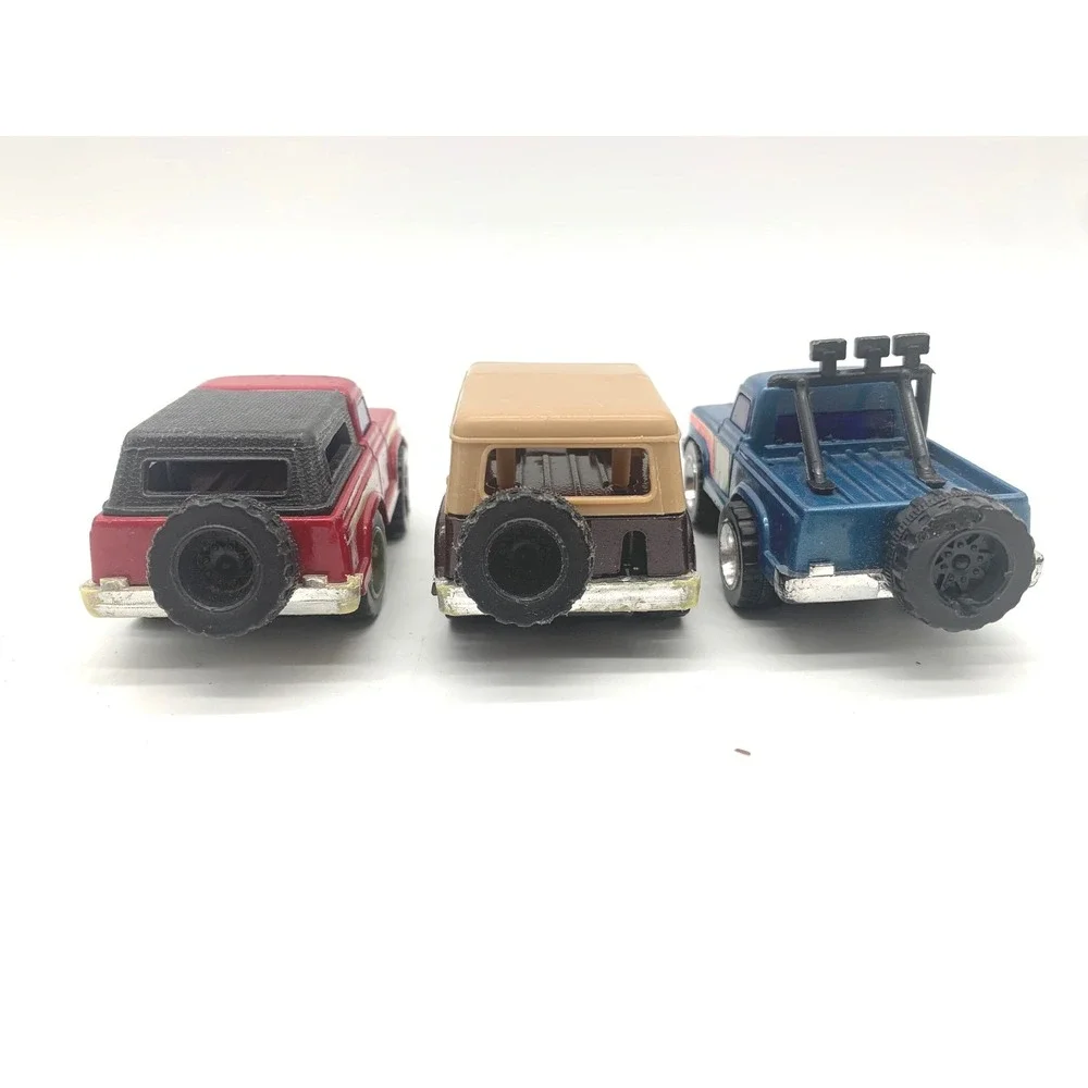 Vintage Arco Diecast Toy Trucks Set 3 1980s Pull Back Action Stomper Hong Kong